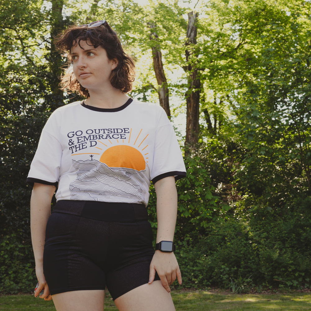 Go Outside & Embrace the D | Unisex Ringer T-shirt