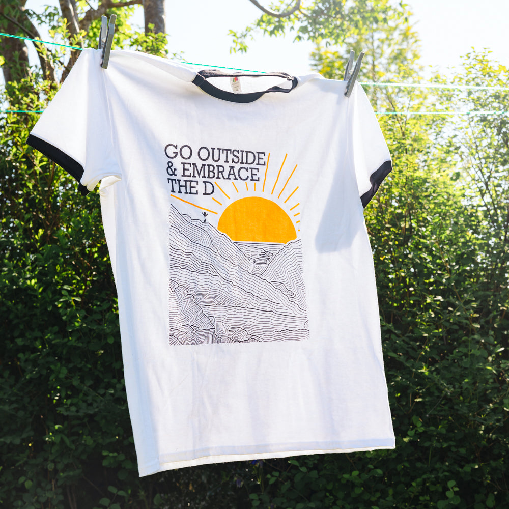 Go Outside & Embrace the D | Unisex Ringer T-shirt