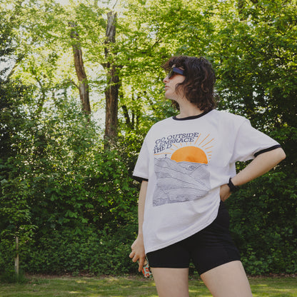 Go Outside & Embrace the D | Unisex Ringer T-shirt