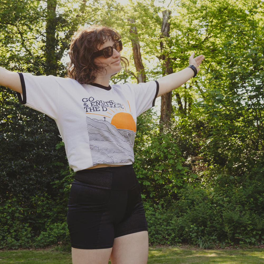 Go Outside & Embrace the D | Unisex Ringer T-shirt
